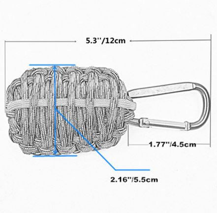 550 Paracord Weave Survival Grenade