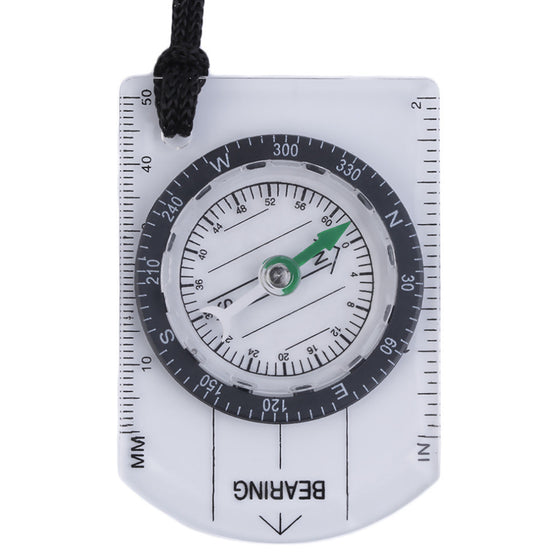 Mini Baseplate Compass Map Scale Ruler