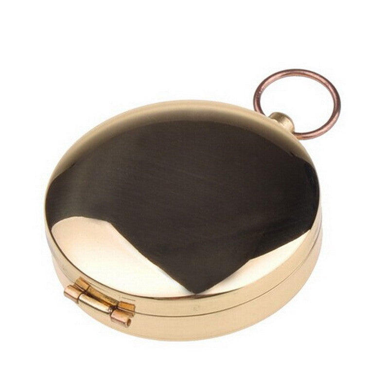 Portable Brass Pocket Golden Compass