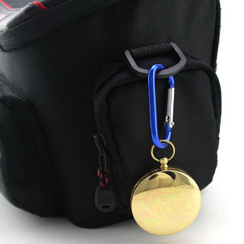 Portable Brass Pocket Golden Compass