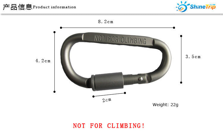 Climbing Carabiner Mini Aluminum Hiking Hanger