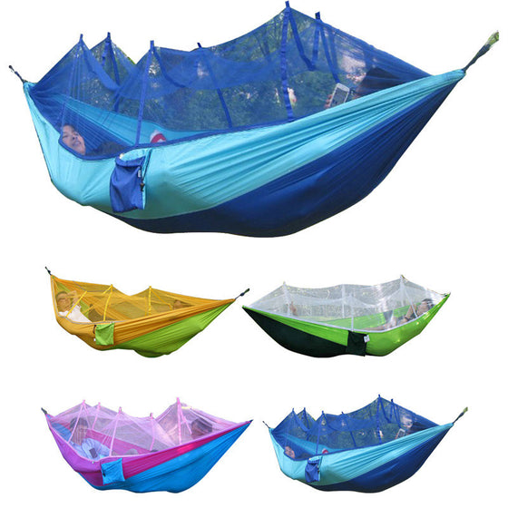 Fabric Camping Mosquito Hammock with Mosquito Net