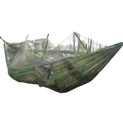 Fabric Camping Mosquito Hammock with Mosquito Net