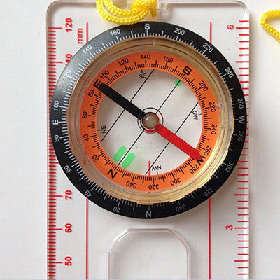 Portable Plastic Baseplate Ruler Compass