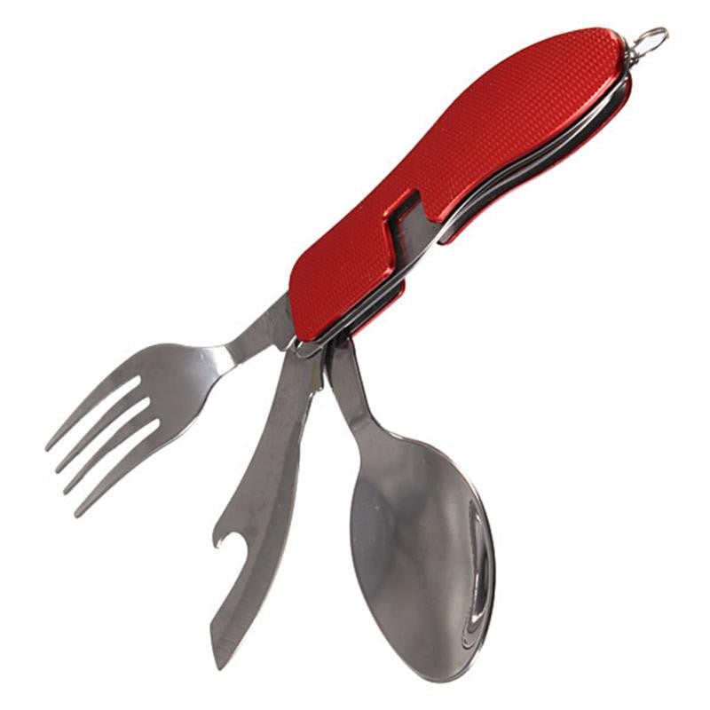 Pocket Folding Spoon Fork Knife