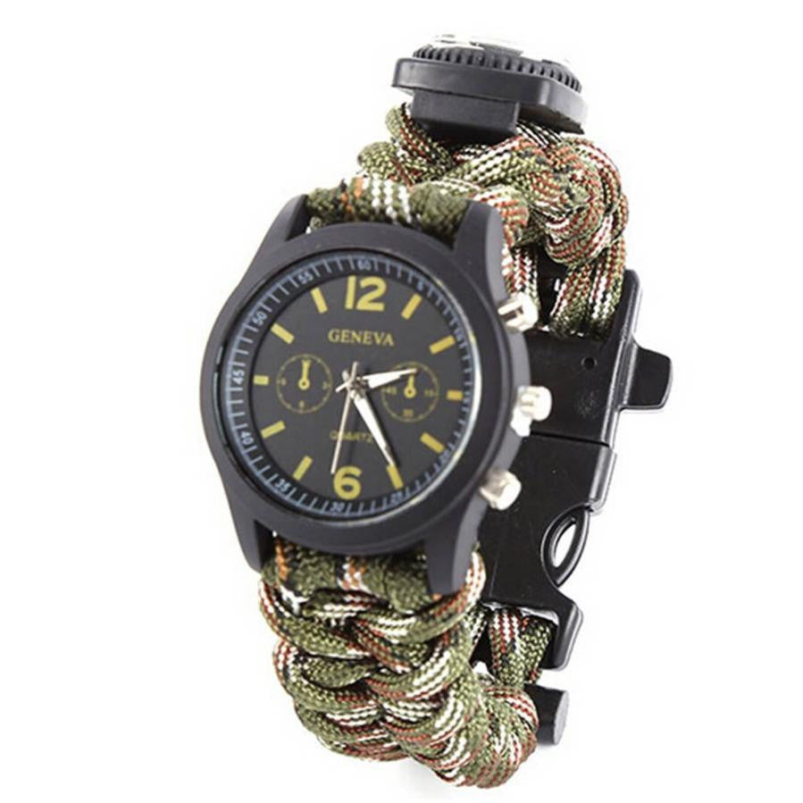 Survival Bracelet With Watch