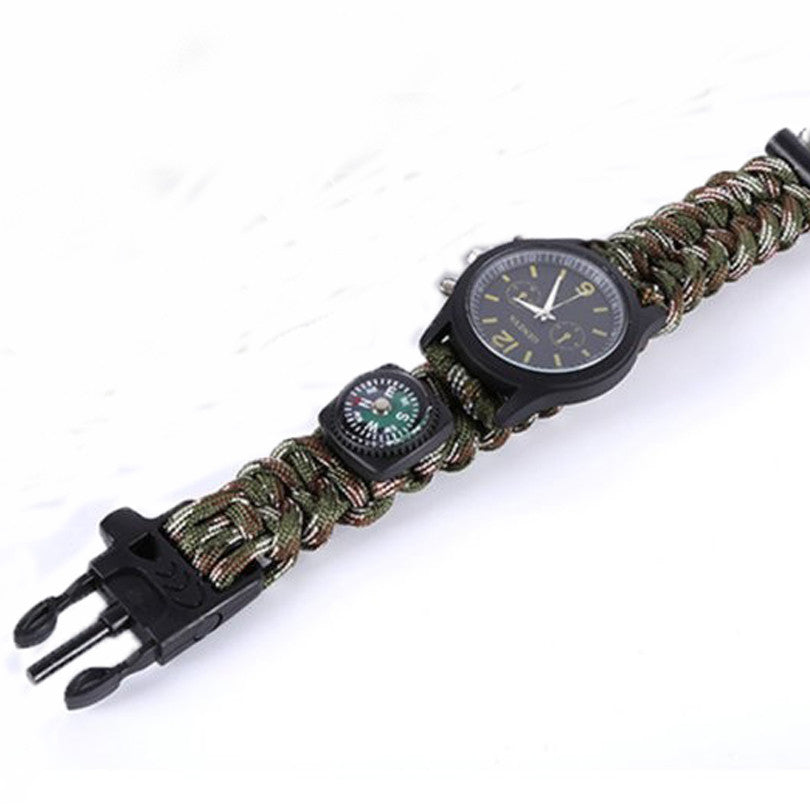 Survival Bracelet With Watch