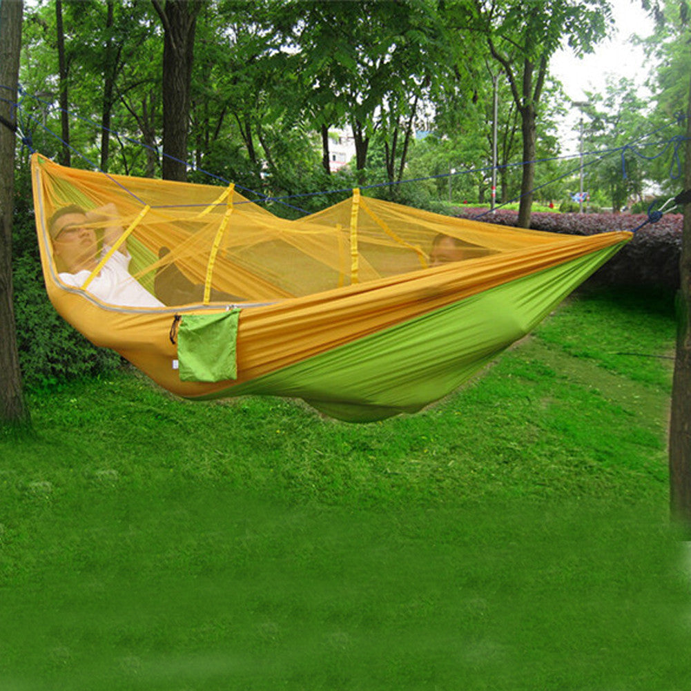 Fabric Camping Mosquito Hammock with Mosquito Net