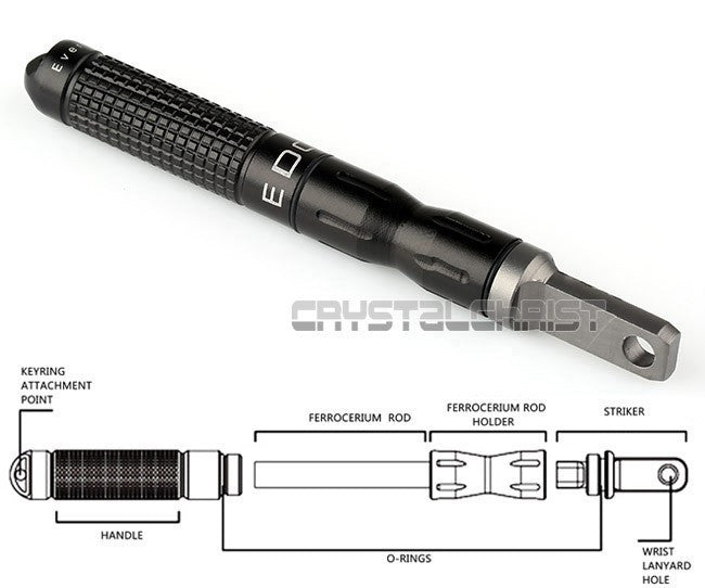 Alloy Fire Starter Waterproof Magnesium Flint