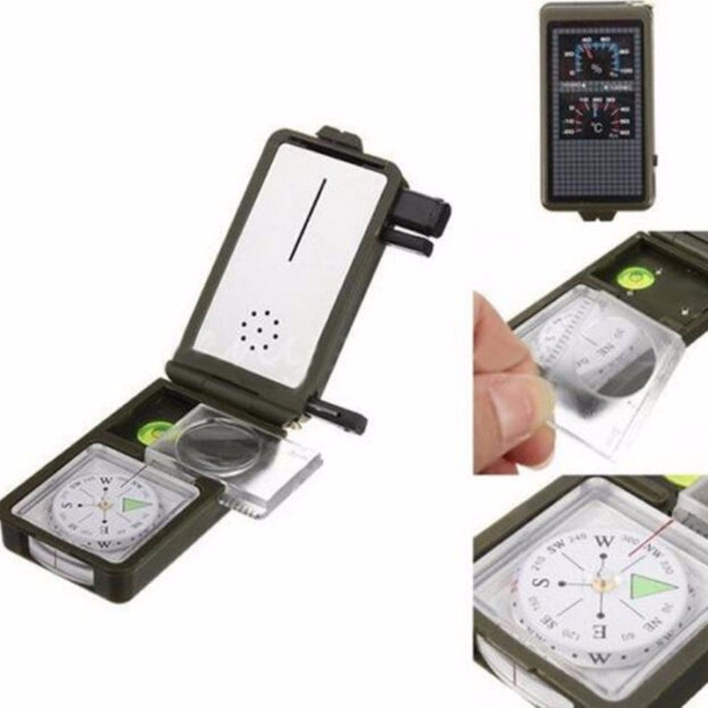 Military Camping Compass With Hygrometer