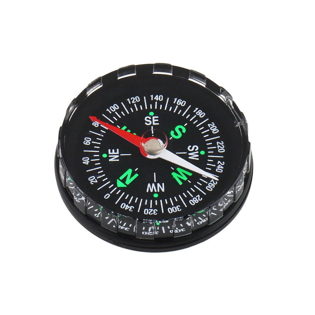 Pocket Survival Button Design Compass