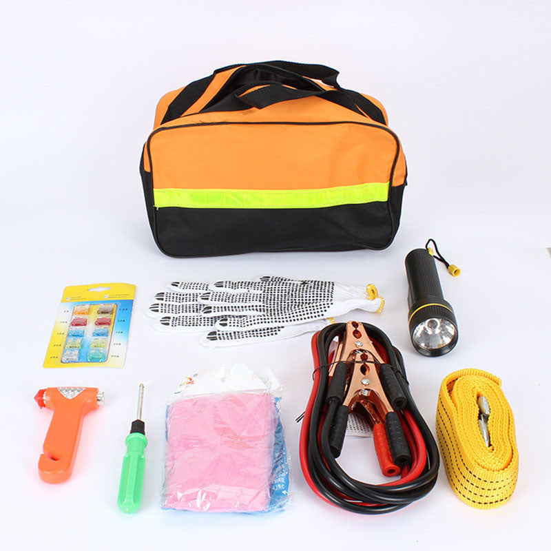 Auto Roadside Kit Bag Flashlight